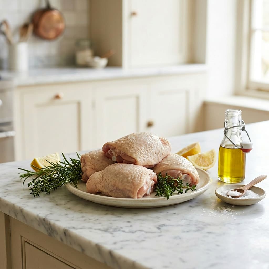 Free Range Chicken Thighs, Skin free_range_chicken_thighs,_skin