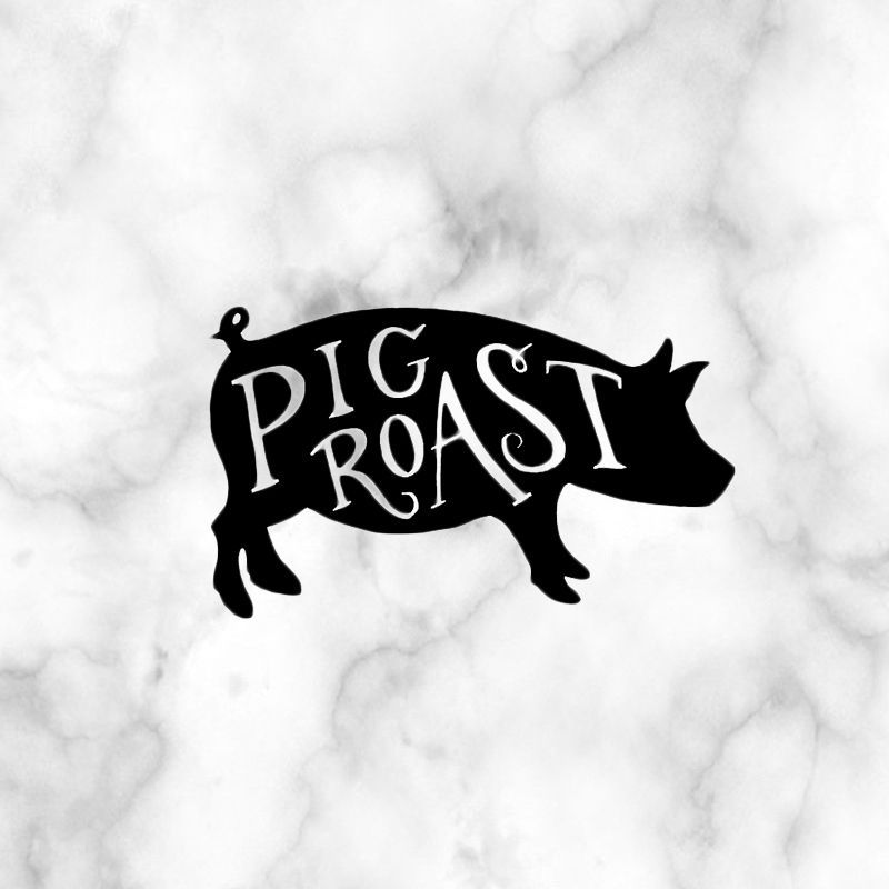 french bread clipart black and white pig