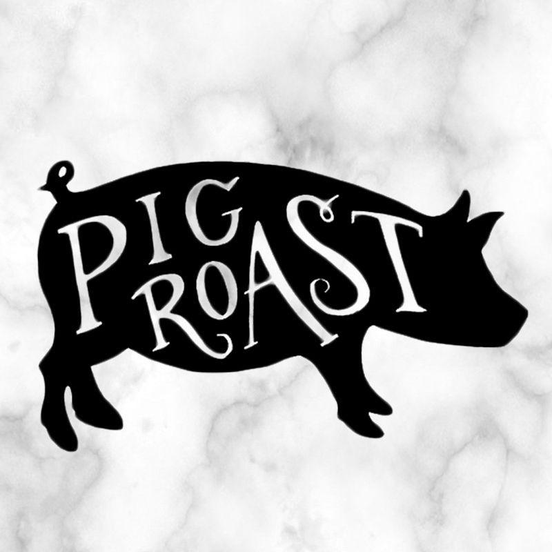french bread clipart black and white pig