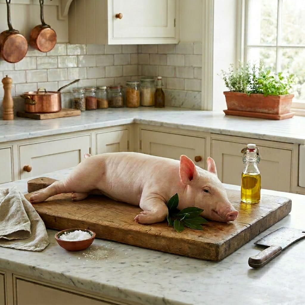 Suckling Pig, Whole Fresh, Spanish suckling_pig,_whole_fresh,_spanish
