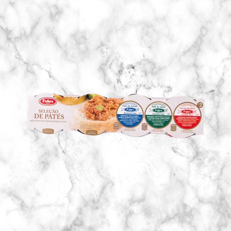 Portuguese Fish Pate, Sardine/Tuna/Mackerel, 3x22g The Artisan Food