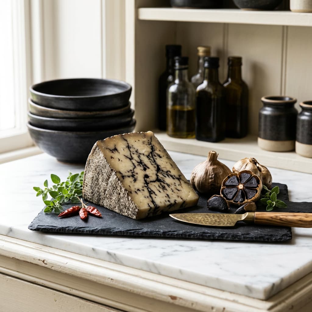 Zamorano With Black Garlic Cheese zamorano_with_black_garlic_cheese