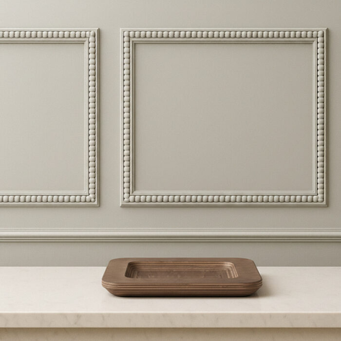 Lodge Walnut Stain Rectangular Wood Underliner