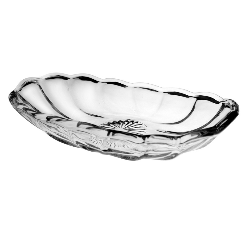 Anchor Glass Party Bowl with Acacia Lid