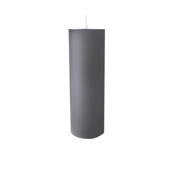pillar_candle_6.5_x_18cm,_grey