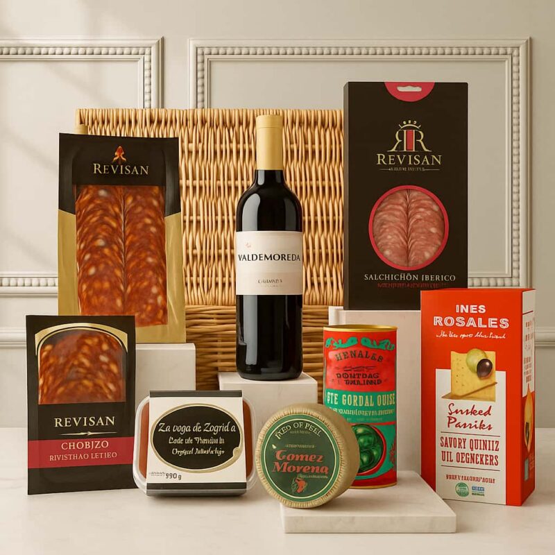 Spanish Tapas for Two Hamper | Charcuterie, Manchego & Wine