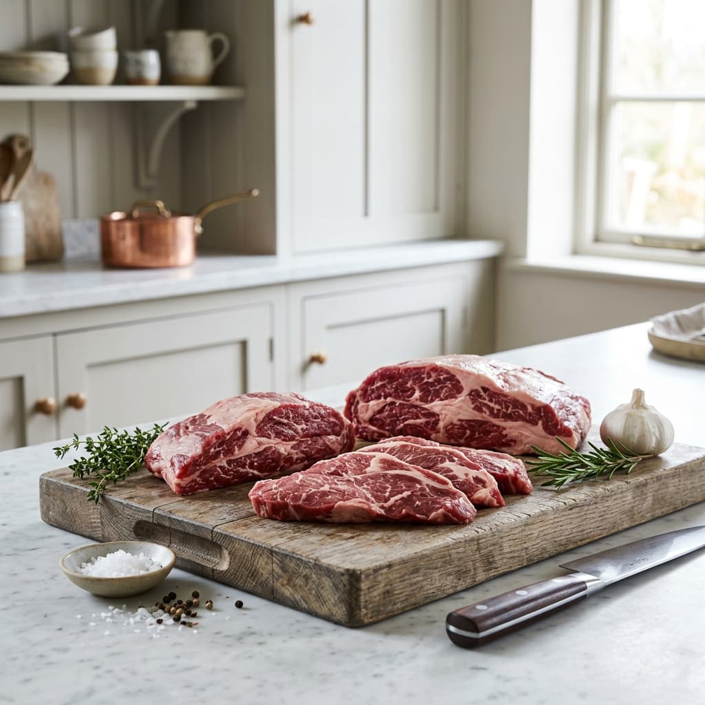 Iberico Pork, Bellota, Bavette, Abanico iberico_pork,_bellota,_bavette,_abanico