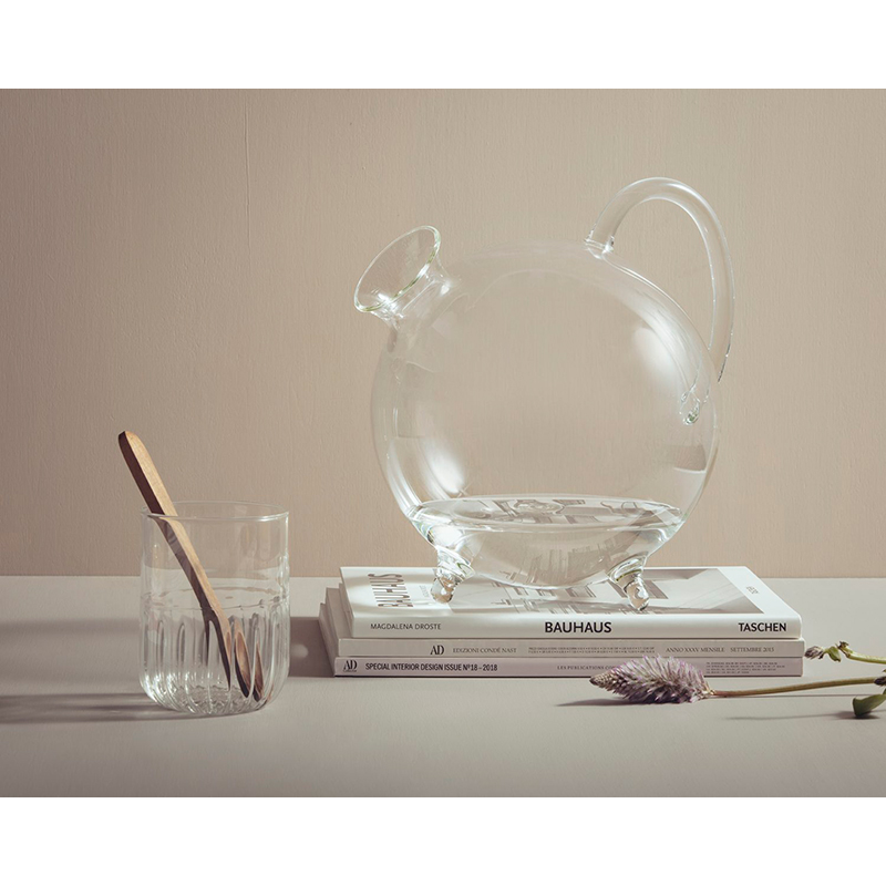 Paola C Piggy Blown Glass Decanter