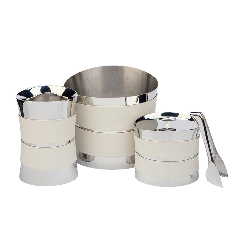 foglizzo_modigliani_insulated_ice_bucket_with_tongs,_luna_white