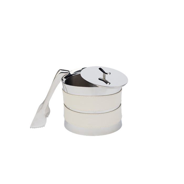 foglizzo_modigliani_insulated_ice_bucket_with_tongs,_luna_white