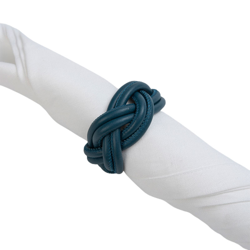 foglizzo_1921,_sherazade_leather_napkin_rings,_amalfi_blue