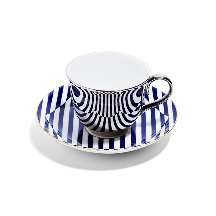 richard_brendon_superstripe_tea_saucer_&_platinum_reflect_teacup