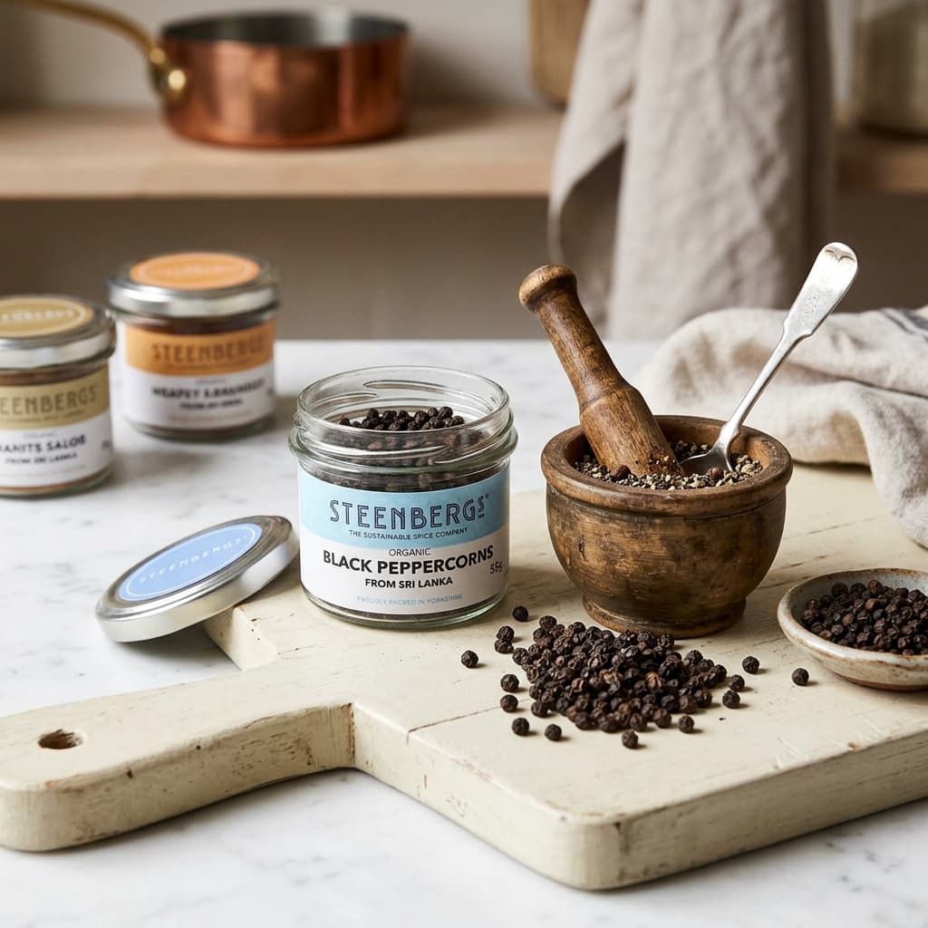 Steenbergs, Organic Black Peppercorns steenbergs,_organic_black_peppercorns