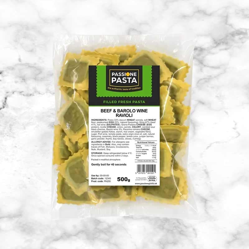 Handmade Pasta, Beef & Barolo Wine Ravioli handmade_pasta,_beef_&_barolo_wine_ravioli