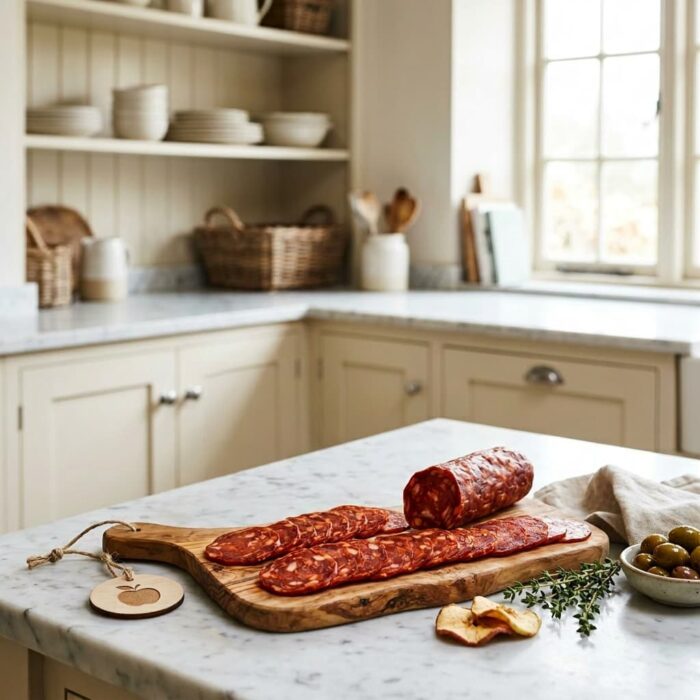 somerset_charcuterie,_cider_chorizo_sliced