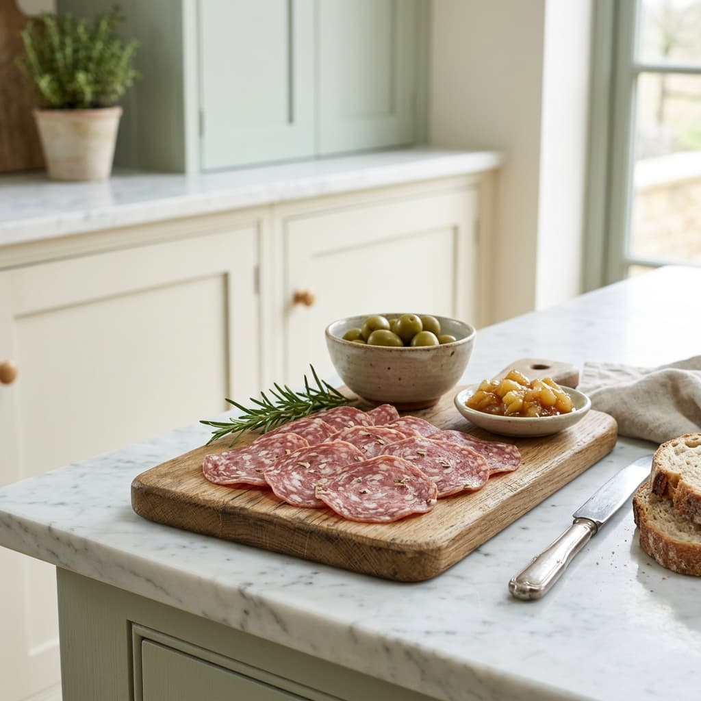 Somerset Charcuterie, Fennel Salami Slices somerset_charcuterie,_fennel_salami_slices