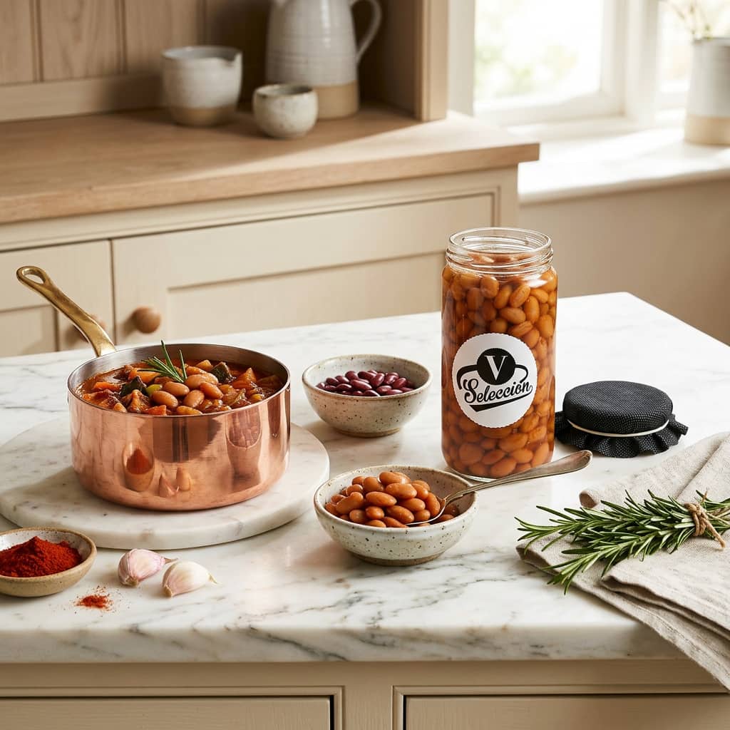 Conservas Virto, Red Beans, Caparrón Pinto, Extra, Glass Jar 720g conservas_virto,_red_beans,_caparrón_pinto,_extra,_glass_jar_720g