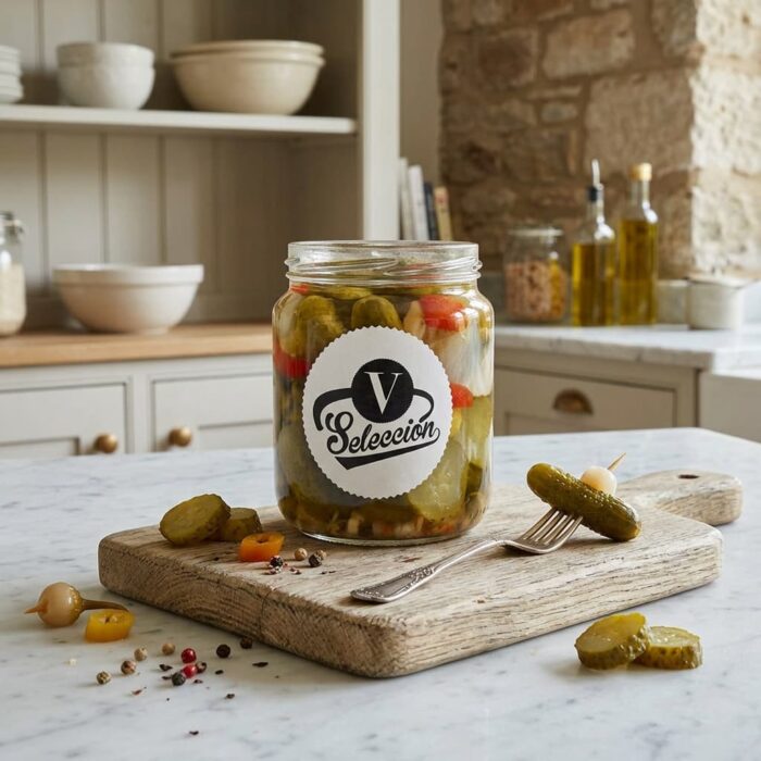 conservas_virto,_banderillas,_hot_pickles_on_a_stick,_glass_jar_370g