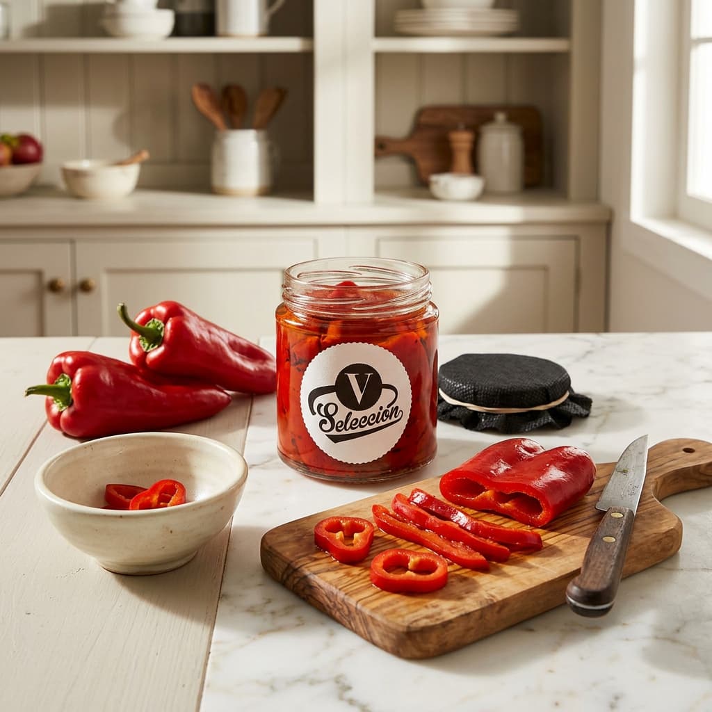 Conservas Virto, Whole Peppers, Glass Jar 250g conservas_virto,_whole_peppers,_glass_jar_250g