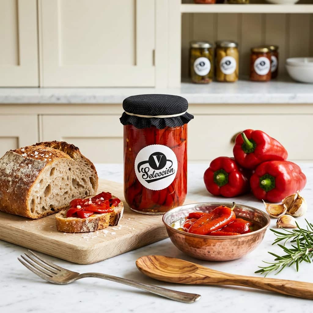 Conservas Virto, Whole Piquillo Peppers, Extra, Glass Jar 314g conservas_virto,_whole_piquillo_peppers,_extra,_glass_jar_314g