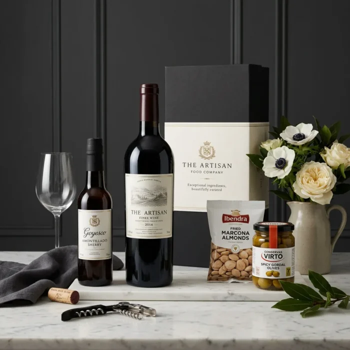 amontillado_and_almonds_gift_with_wine,_almonds_and_olives