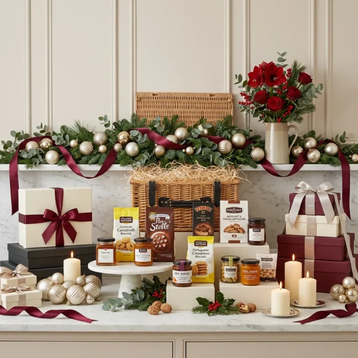 artisan_christmas_sweet_hamper_with_honey,_biscuits_and_jam