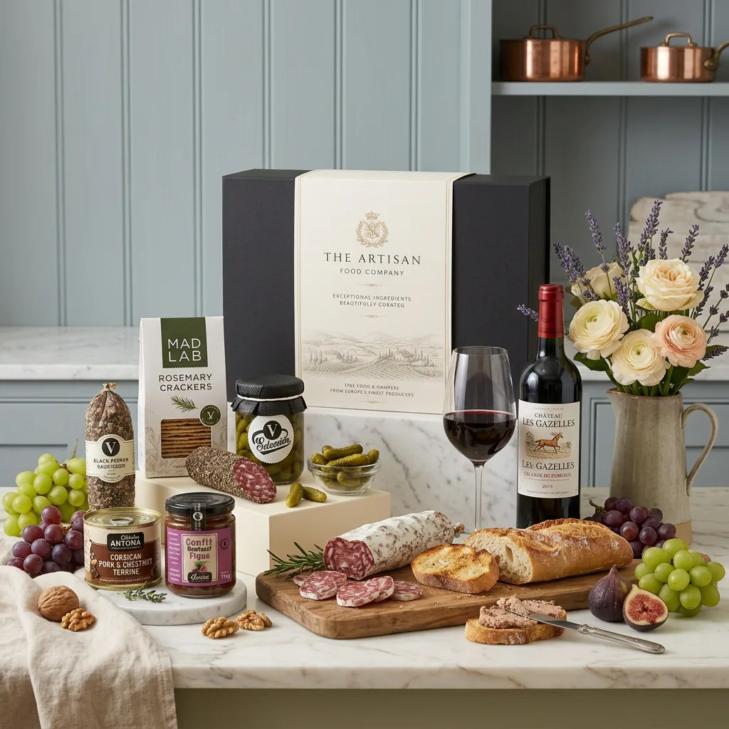 Artisan French Charcuterie And Wine Hamper - French Gift artisan_french_charcuterie_and_wine_hamper