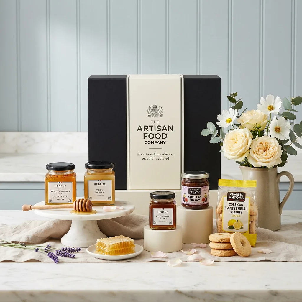 Artisan Honey Collection - Honey Gift Box artisan_honey_collection_with_honey,_biscuits_and_jam