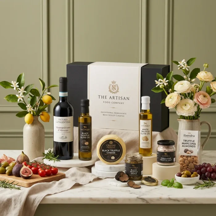 artisan_truffle_and_wine_hamper_with_wine,_truffle_and_cheese