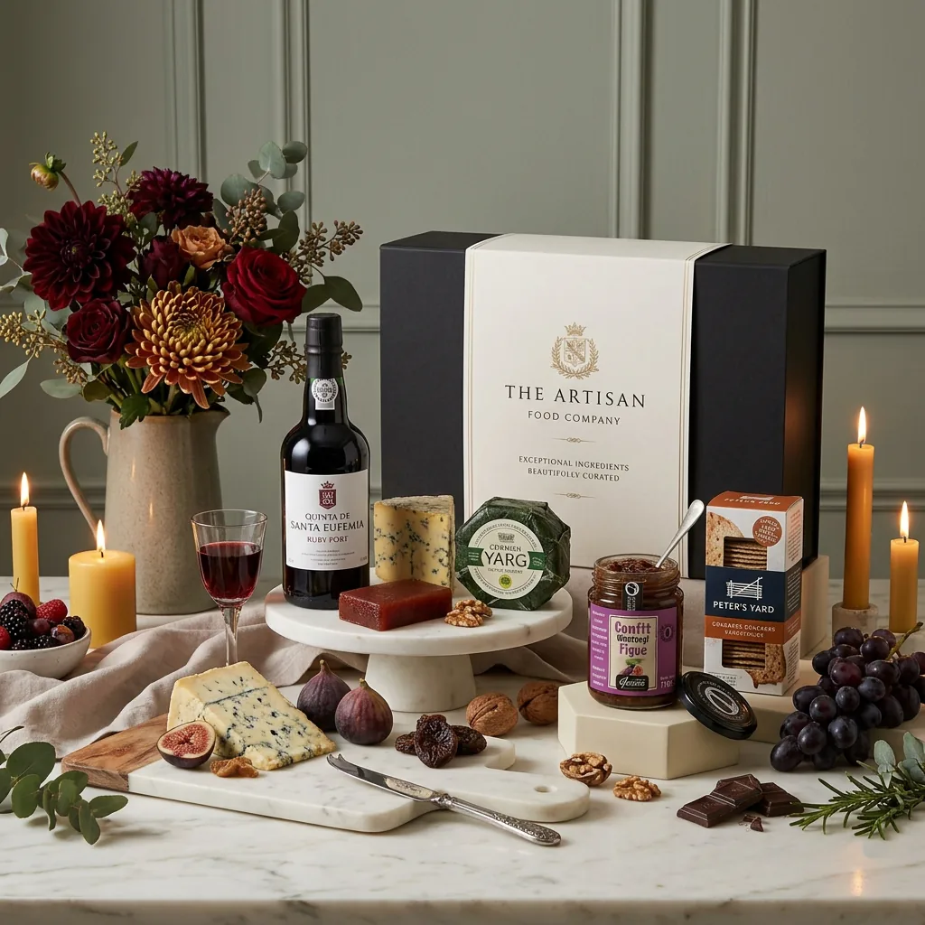 British Cheese And Port Hamper - British Gift british_cheese_and_port_hamper