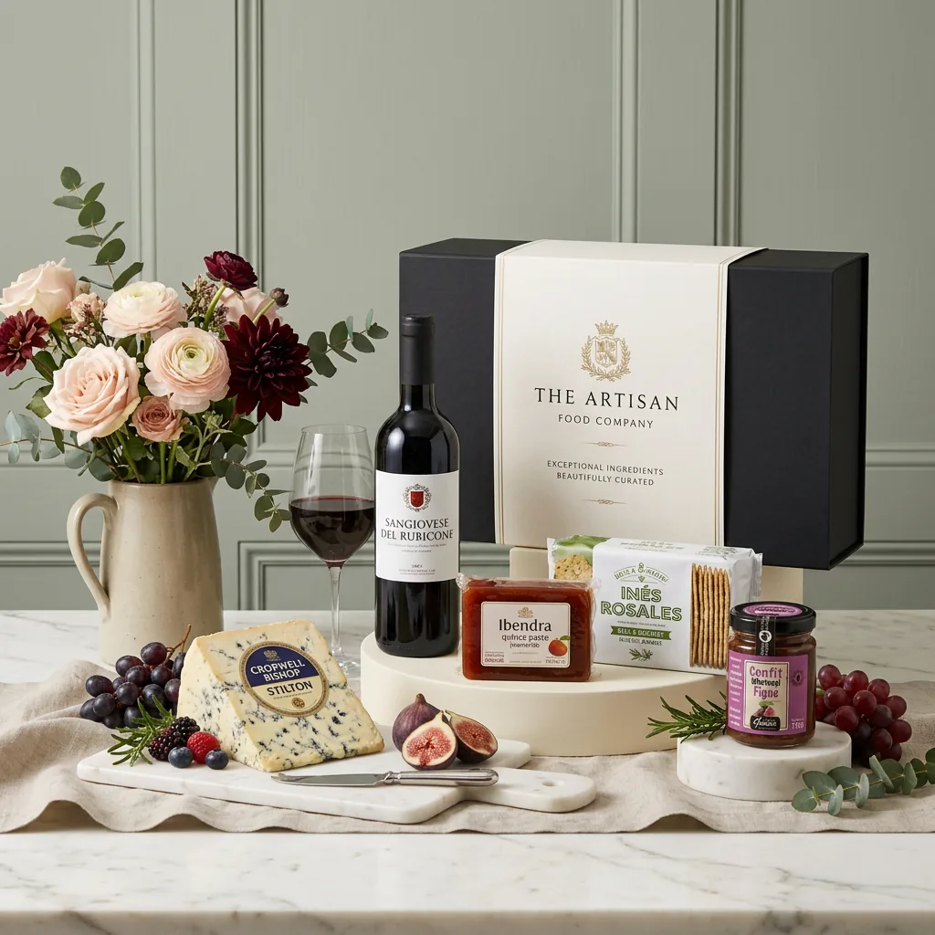British Cheese And Red Wine Hamper - British Cheese & Wine Gift british_cheese_and_red_wine_hamper_with_british_cheese_and_wine