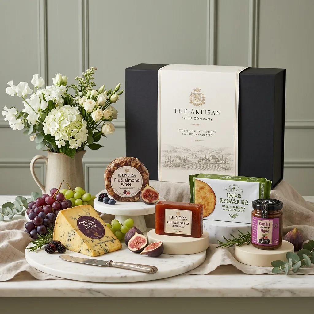 British Cheese Hamper - British Cheese Gift british_cheese_hamper_with_british_cheese,_membrillo_and_crackers