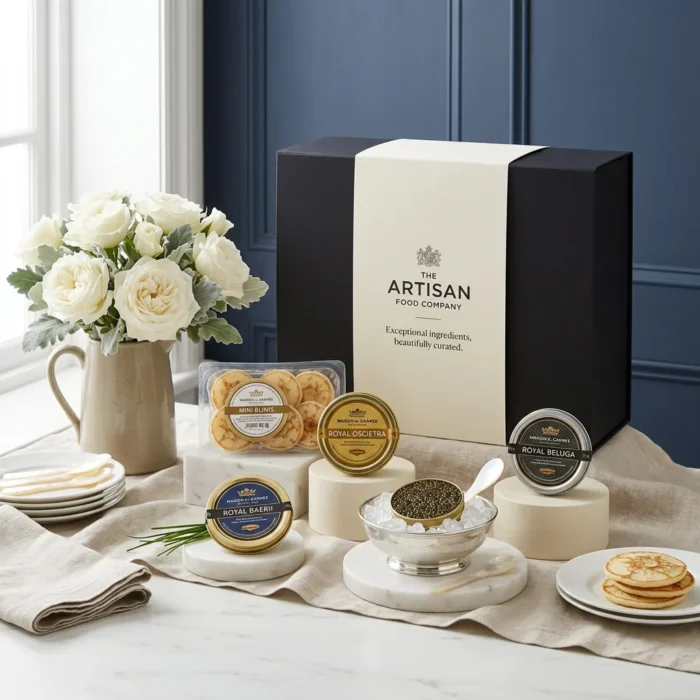 caviar_tasting_hamper_3_x_10g_with_caviar_and_blinis