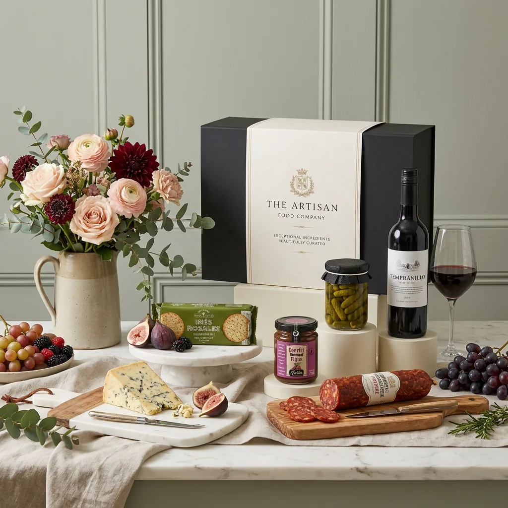 Cheese Charcuterie And Wine Hamper - British Gift cheese_charcuterie_and_wine_hamper