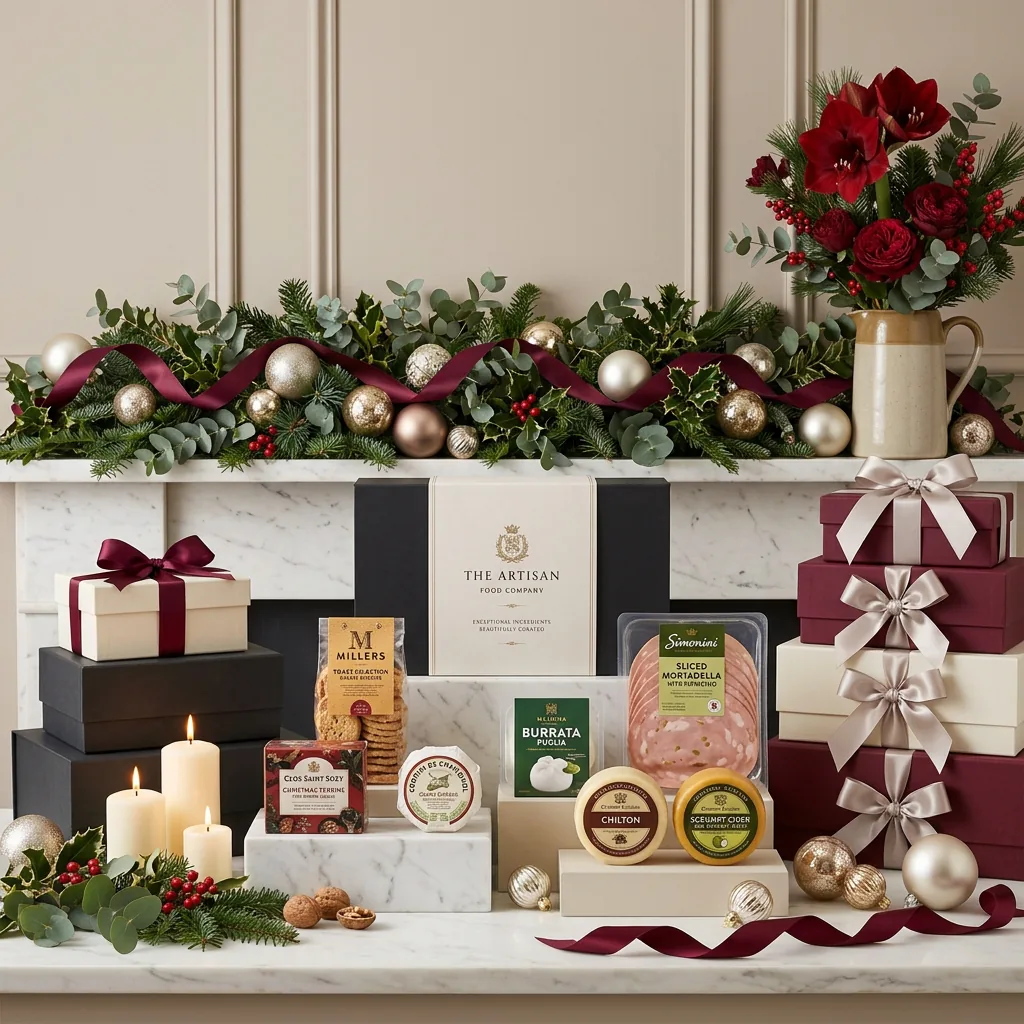 Christmas Cheeseboard Hamper - Christmas Gift christmas_cheeseboard_hamper_with_foie_gras,_crackers_and_cheese