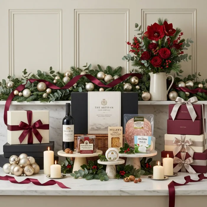 christmas_cheeseboard_and_wine_hamper_with_wine,_foie_gras_and_crackers