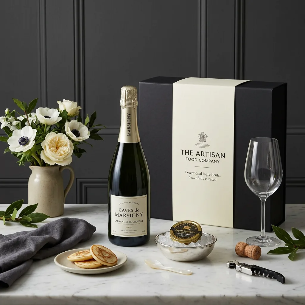 Cremant and Caviar Gift - Caviar Gift Box cremant_and_caviar_gift_with_wine,_caviar_and_blinis