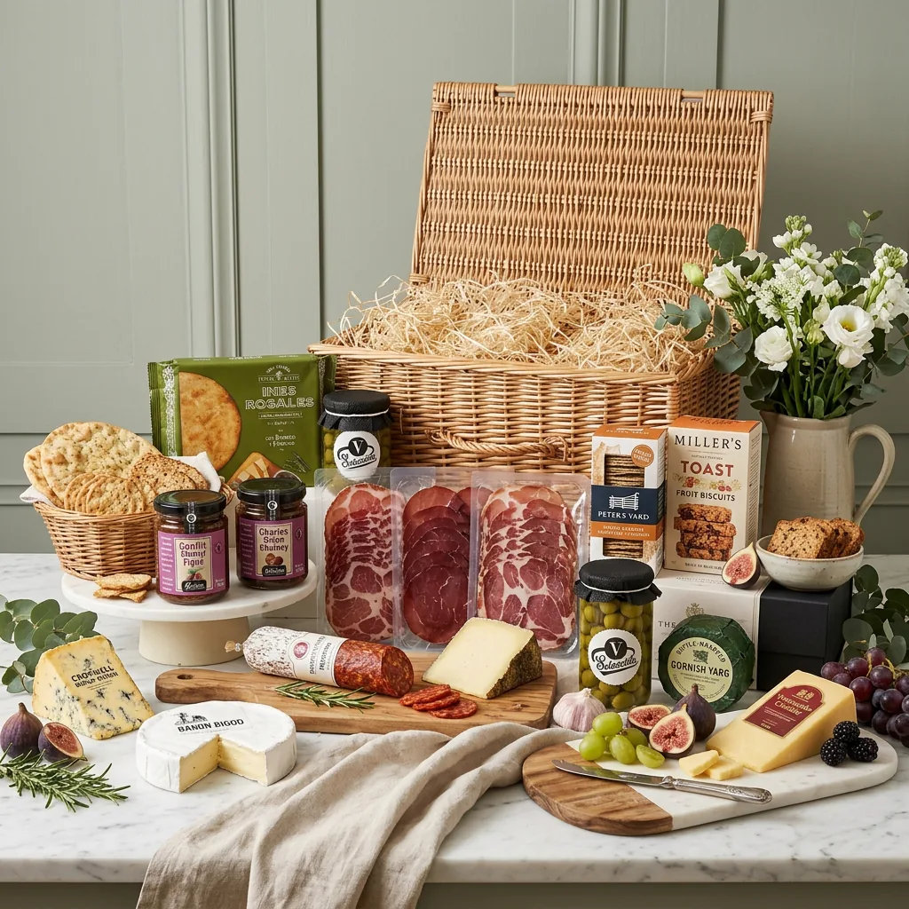 Deluxe Cheese And Charcuterie Hamper - British Gift deluxe_cheese_and_charcuterie_hamper