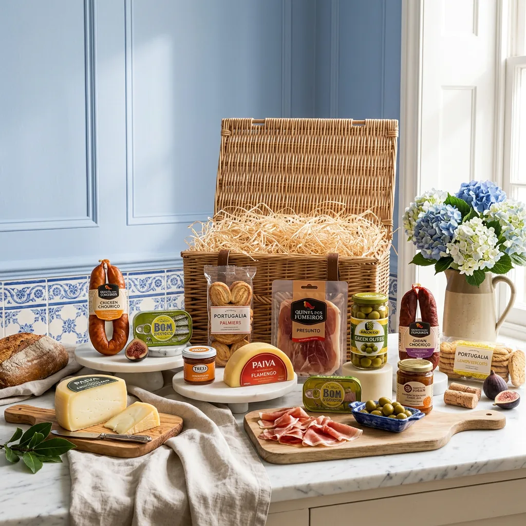 Douro Portuguese Hamper - Portuguese Gift douro_portuguese_hamper_with_cheese,_charcuterie_and_tinned_fish