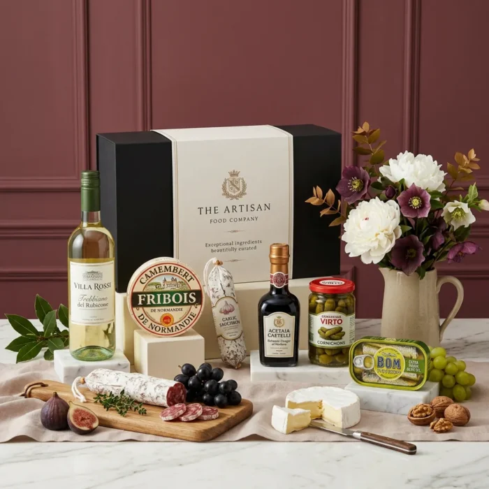 european_selection_and_wine_hamper_with_wine,_cheese_and_charcuterie