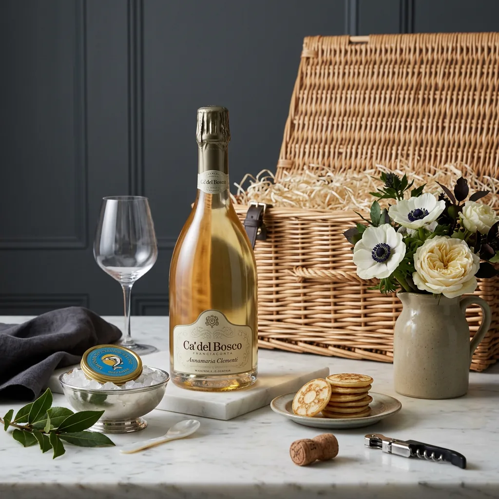 Franciacorta and Caviar Gift - Caviar Gift Box franciacorta_and_caviar_gift_with_wine,_caviar_and_blinis