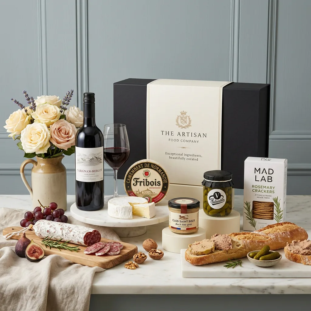 French Charcuterie Cheese And Wine Hamper - French Gift french_charcuterie_cheese_and_wine_hamper