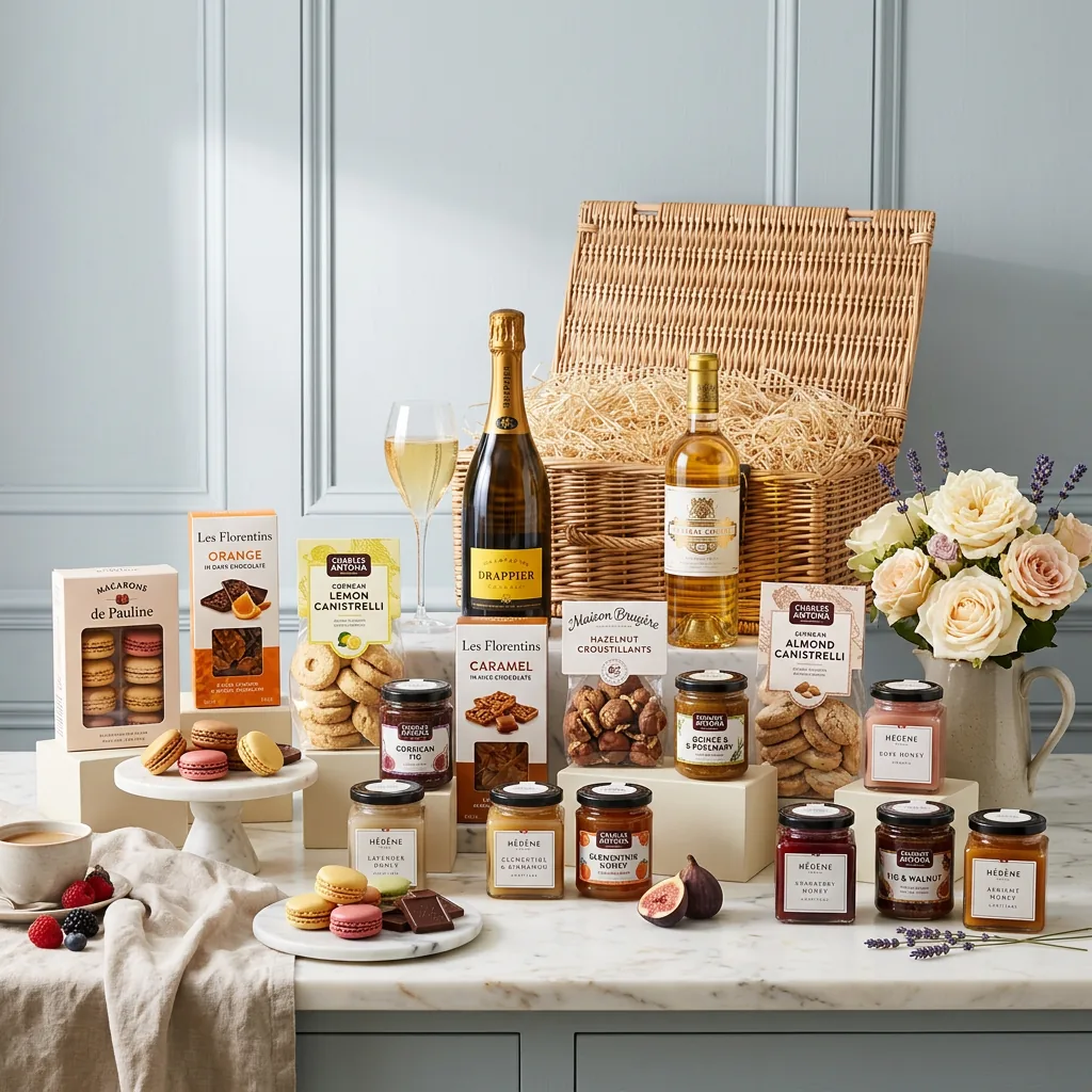 French Sweet And Champagne Hamper - French Gift french_sweet_and_champagne_hamper