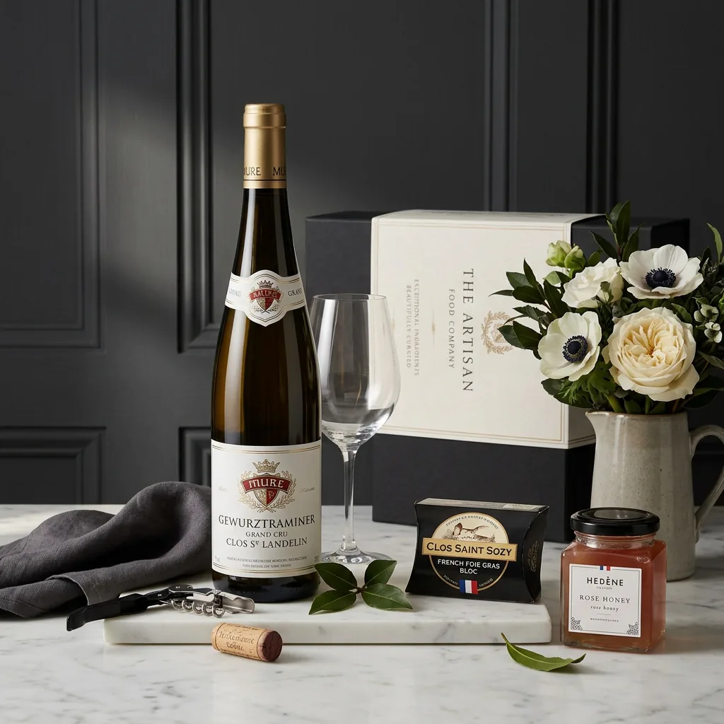 Gewurztraminer and Foie Gras Gift - Foie Gras Gift Box gewurztraminer_and_foie_gras_gift_with_wine,_foie_gras_and_honey