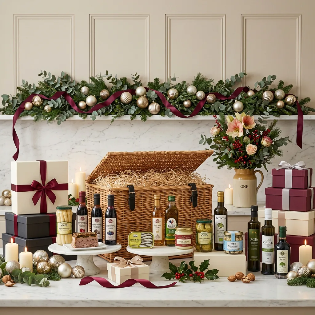 Grand Christmas Table Hamper - Christmas Gift grand_christmas_table_hamper_with_foie_gras,_preserved_vegetables_and_balsamic