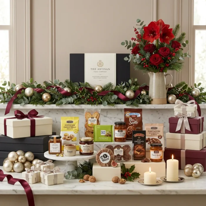 great_christmas_sweet_hamper_with_honey,_biscuits_and_membrillo