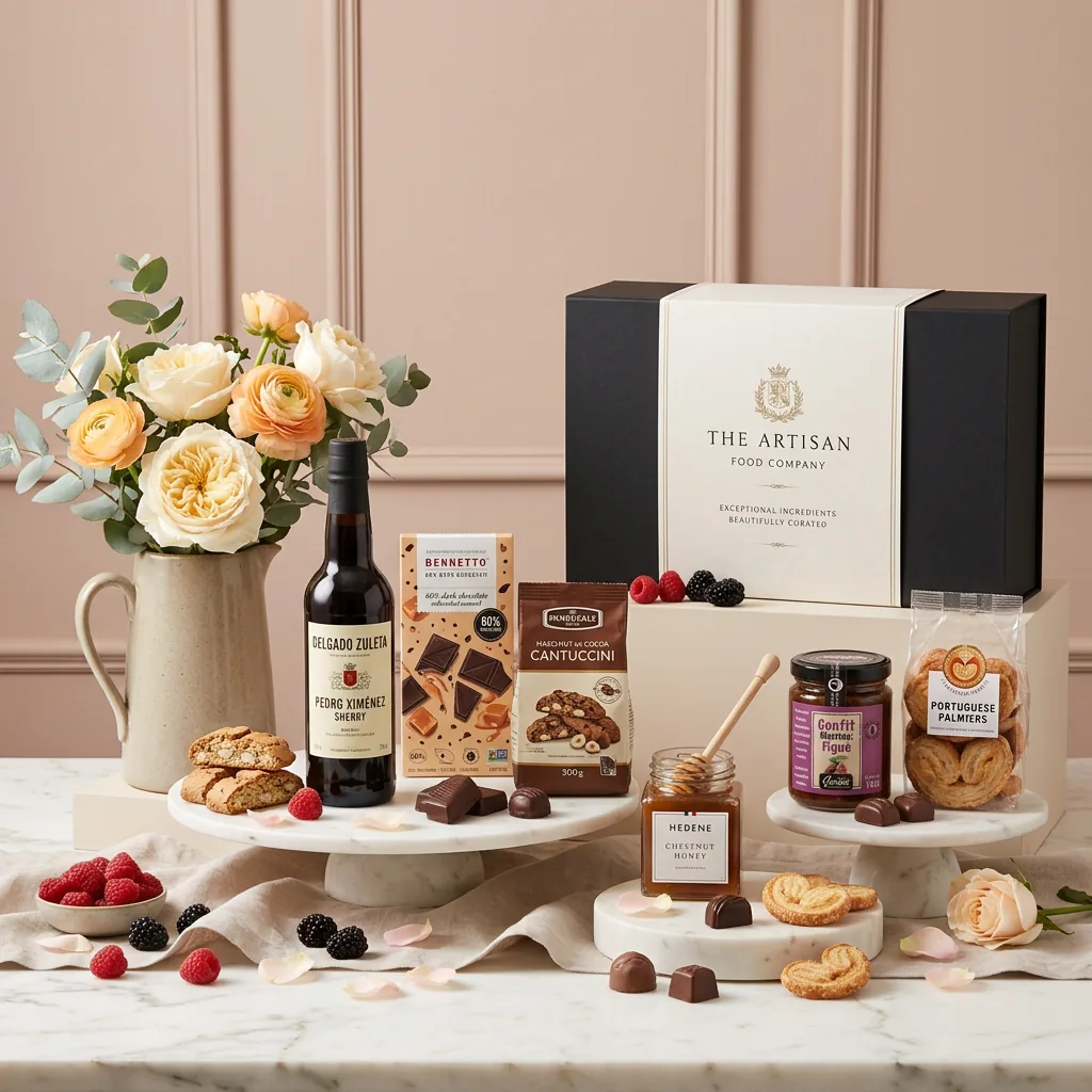 Great Sweet and Wine Hamper - Sweet Gift great_sweet_and_wine_hamper_with_wine,_chocolate_and_biscuits