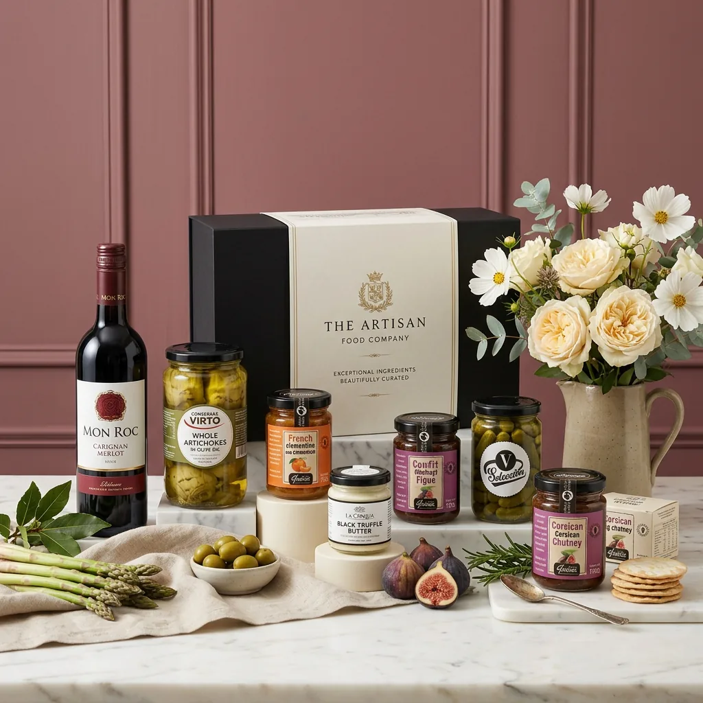 Great Vegetarian and Wine Hamper - Vegetarian Gift great_vegetarian_and_wine_hamper_with_wine,_preserved_vegetables_and_jam
