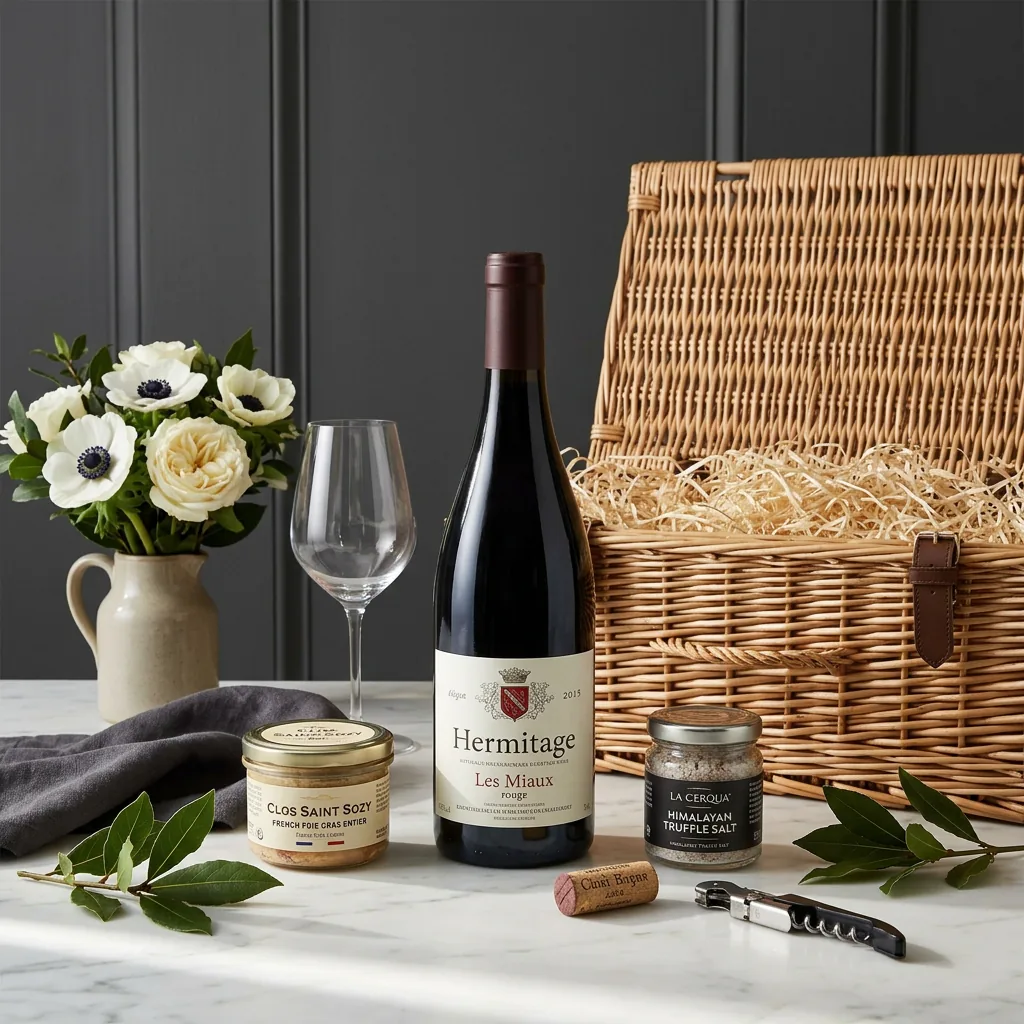 Hermitage and Foie Gras Entier Gift - Foie Gras Gift Box hermitage_and_foie_gras_entier_gift_with_wine,_foie_gras_and_truffle
