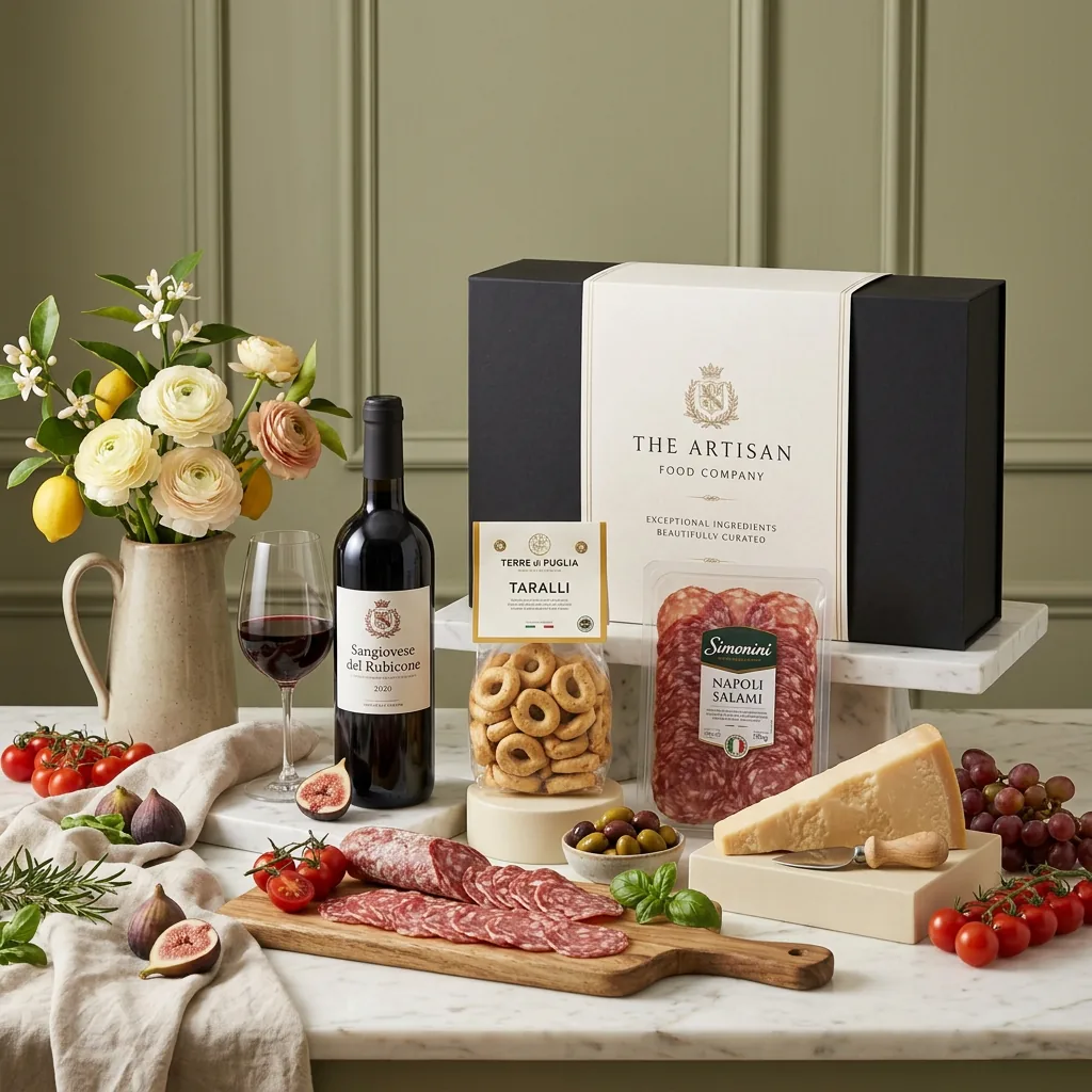 Italian Antipasti And Wine Hamper - Italian Gift italian_antipasti_and_wine_hamper